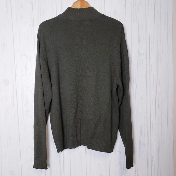 Oscar De La Renta Cotton Blend Knit Zip Sweater - Picture 3 of 13